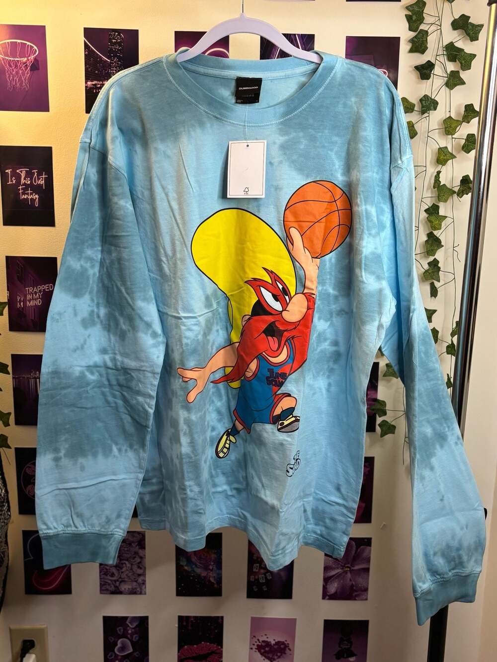 Dumbgod x Looney Tunes MENS LONG SLEEVE TIE DYE